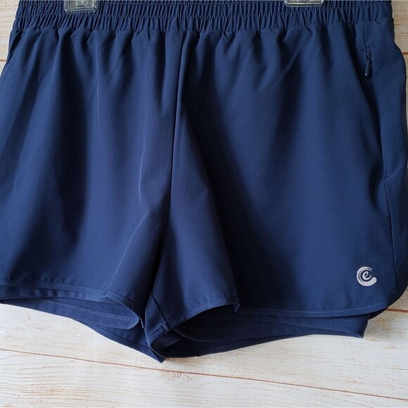 Johnny Was Calme Elements Run Shorts in Blue Size XL - Picture 3 of 7